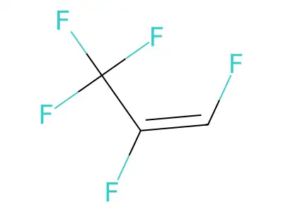(1Z)-1,2,3,3,3-Pentafluoro-1-propene structure