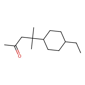 4-(4-Ethylcyclohexyl)-4-methylpentan-2-one structure