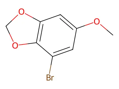 4-Bromo-6-methoxy-1,3-benzodioxole structure