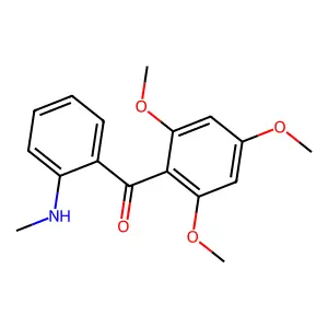 [2-(Methylamino)phenyl](2,4,6-trimethoxyphenyl)methanone structure