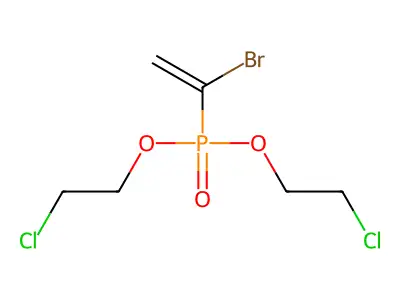 Phosphonic acid, (1-bromoethenyl)-, bis(2-chloroethyl) ester structure