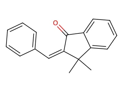 2-Benzylidene-3,3-dimethylinden-1-one structure