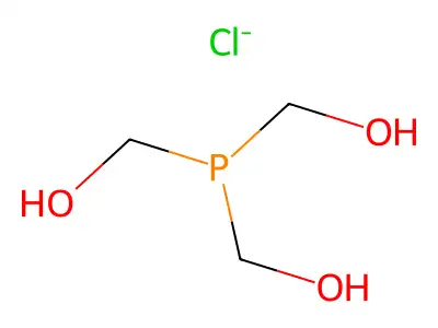 Tris(hydroxymethyl)phosphanium chloride structure