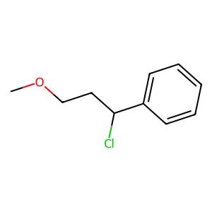 (1-Chloro-3-methoxypropyl)benzene structure