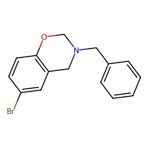 3-Benzyl-6-bromo-3,4-dihydro-2H-benzo[e][1,3]oxazine structure
