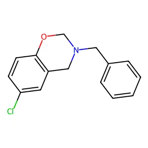 6-Chloro-3,4-dihydro-3-(phenylmethyl)-2H-1,3-benzoxazine structure