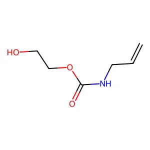 Carbamic acid, 2-propenyl-, 2-hydroxyethyl ester structure