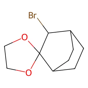 Spiro[bicyclo[2.2.2]octane-2,2'-[1,3]dioxolane], 3-bromo- structure