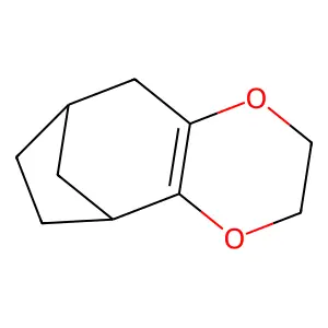 5,8-Methano-5H-cyclohepta-1,4-dioxin, 2,3,6,7,8,9-hexahydro- structure