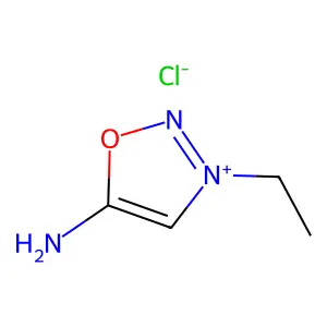 Sydnone imine, 3-ethyl-, monohydrochloride structure
