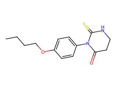 3-(4-Butoxyphenyl)-2-sulfanylidene-1,3-diazinan-4-one structure
