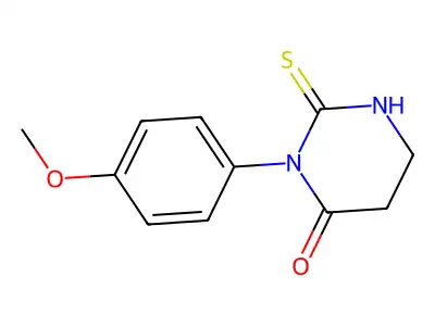 3-(4-Methoxyphenyl)-2-sulfanylidene-1,3-diazinan-4-one structure