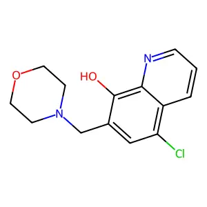 5-Chloro-7-(morpholinomethyl)quinolin-8-ol structure