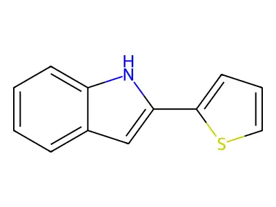 2-(thiophen-2-yl)-1H-indole structure