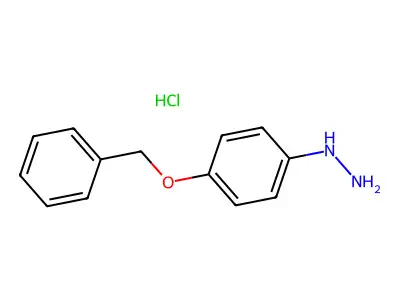(4-(Benzyloxy)phenyl)hydrazine monohydrochloride structure