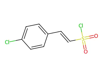 2-(4-chlorophenyl)ethenesulfonyl Chloride structure