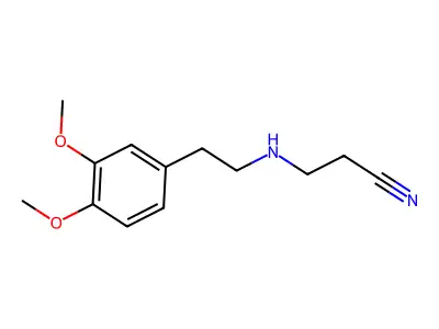 3-[(3,4-Dimethoxyphenethyl)Amino]Propanenitrile structure