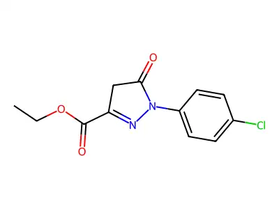 ethyl 1-(4-chlorophenyl)-5-oxo-4,5-dihydro-1H-pyrazole-3-carboxylate structure