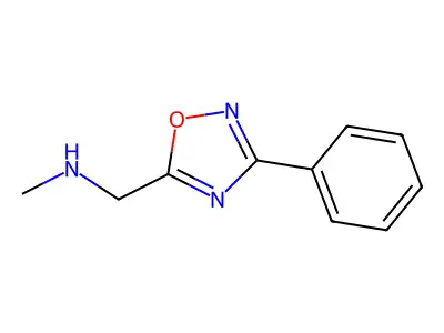 N-methyl-1-(3-phenyl-1,2,4-oxadiazol-5-yl)methanamine structure