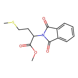 Methyl 2-(1,3-dioxo-1,3-dihydro-2H-isoindol-2-yl)-4-(methylsulfanyl)butanoate structure