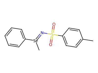 N-tosyl-Se,Se-methyl-phenylselenilimine structure