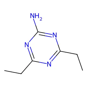 4,6-Diethyl-1,3,5-triazin-2-amine structure