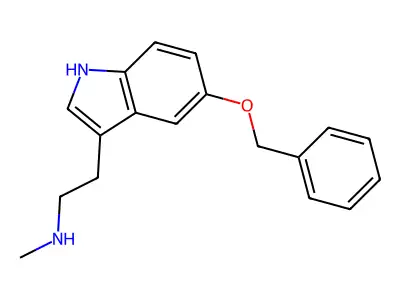 N-methyl-2-(5-phenylmethoxy-1H-indol-3-yl)ethanamine structure