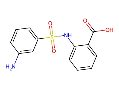 2-(3-Aminobenzenesulfonamido)benzoic acid structure