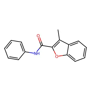 3-methyl-N-phenyl-1-benzofuran-2-carboxamide structure