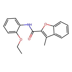 N-(2-ethoxyphenyl)-3-methyl-1-benzofuran-2-carboxamide structure