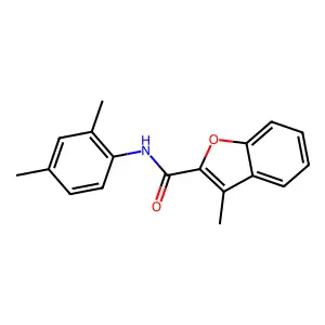 N-(2,4-dimethylphenyl)-3-methyl-1-benzofuran-2-carboxamide structure