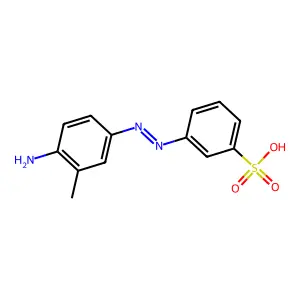 Benzenesulfonic acid, 3-[2-(4-amino-3-methylphenyl)diazenyl]- structure