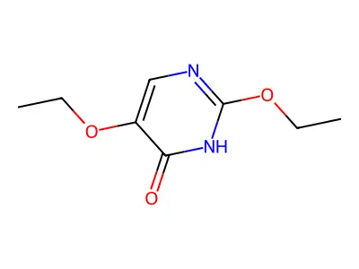 2,5-Diethoxy-4-hydroxypyrimidine structure