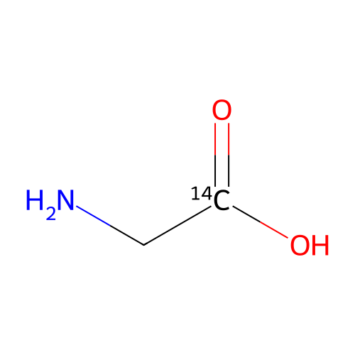 Glycine-1-14C structure