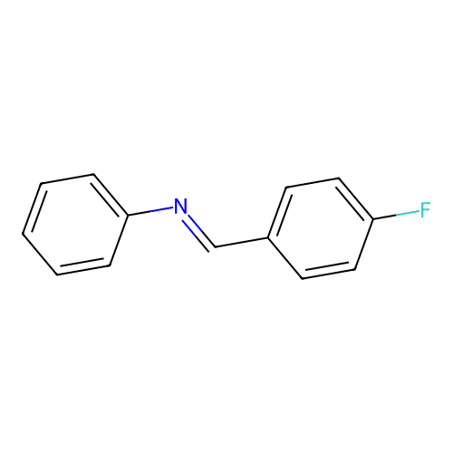 N-(4-Fluorobenzylidene)aniline structure