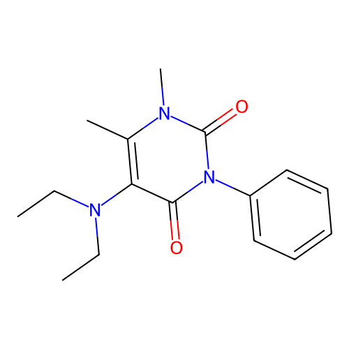Uracil, 5-(diethylamino)-1,6-dimethyl-3-phenyl- structure