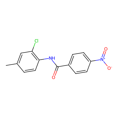 N-(2-chloro-4-methylphenyl)-4-nitrobenzamide structure