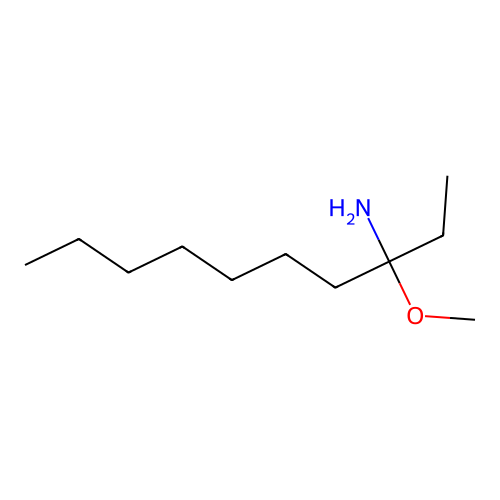 3-Decanamine, 3-methoxy- structure