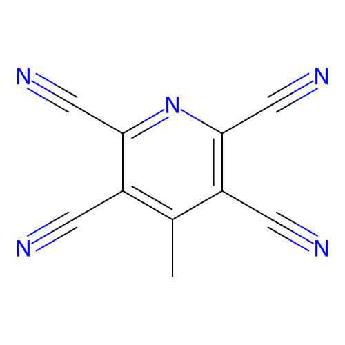 2,3,5,6-Pyridinetetracarbonitrile, 4-methyl- structure
