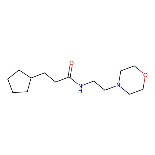 3-cyclopentyl-N-(2-morpholin-4-ylethyl)propanamide structure