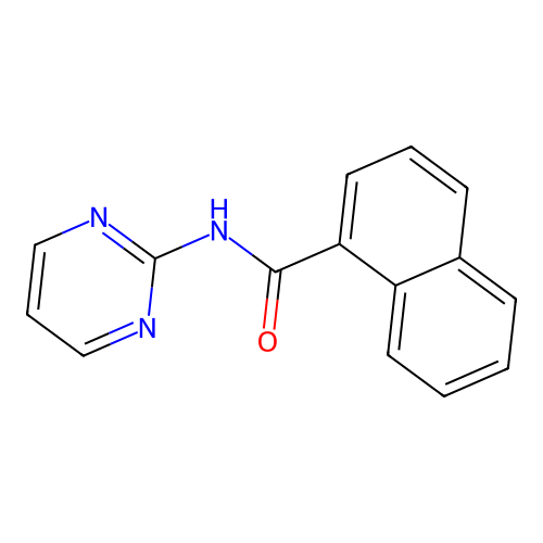 N-pyrimidin-2-ylnaphthalene-1-carboxamide structure