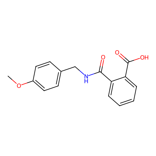 2-{[(4-Methoxybenzyl)amino]carbonyl}benzoic acid structure