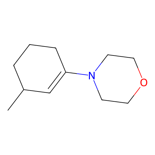 Morpholine, 4-(3-methylcyclohex-1-enyl)- structure