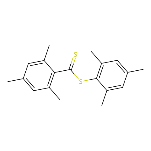 Mesityl 2,4,6-trimethylbenzenecarbodithioate structure