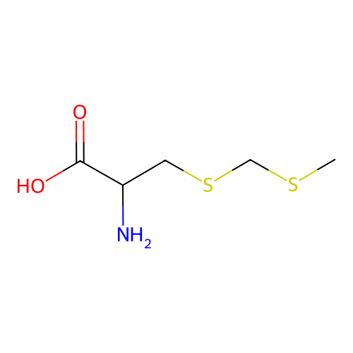 2-Amino-3-(methylsulfanylmethylsulfanyl)propanoic acid structure