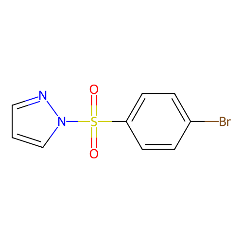 1-((4-Bromophenyl)sulfonyl)-1H-pyrazole structure