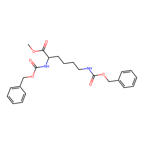 Methyl 2,6-bis(phenylmethoxycarbonylamino)hexanoate structure
