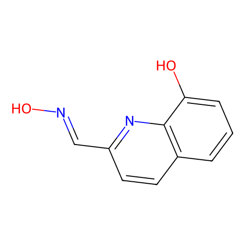 2-(Hydroxyiminomethyl)quinolin-8-ol structure