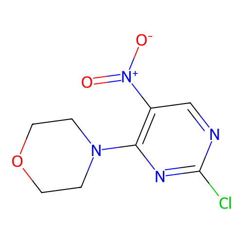 4-(2-Chloro-5-nitro-4-pyrimidinyl)morpholine structure