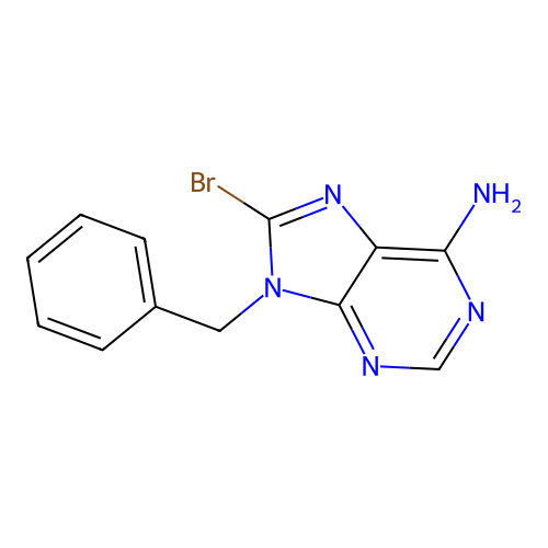 9-Benzyl-8-bromoadenine structure